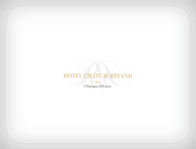 Tablet Screenshot of hotelchateaubriand.com